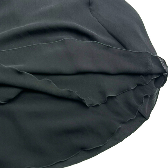 VALENTINO NWT $3720 Size 10 Black Silk Dress Gown Strappy Sequin Sexy Slit Drape - Picture 6 of 15